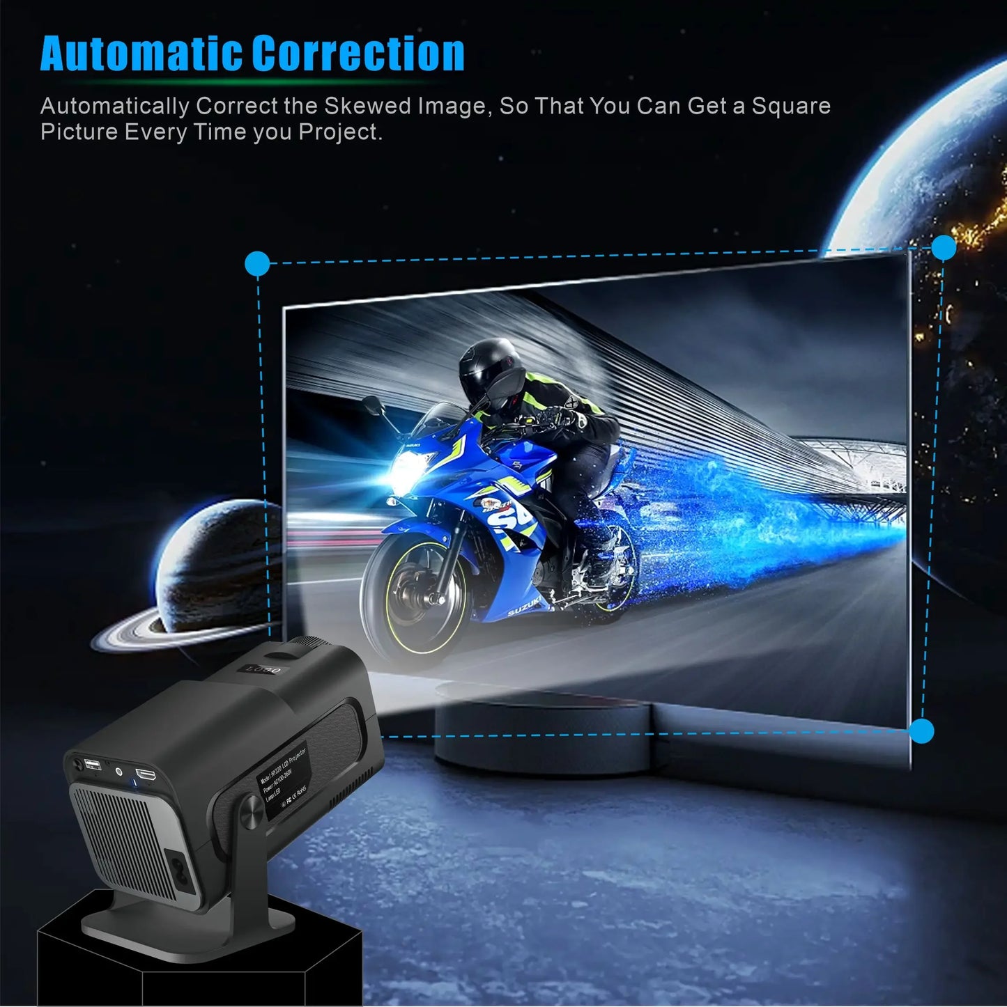 Experience Cinematic Magic with the HY320 Mini Android Projector - Your Ultimate Home Entertainment Solution with 720P Clarity and Smart Features