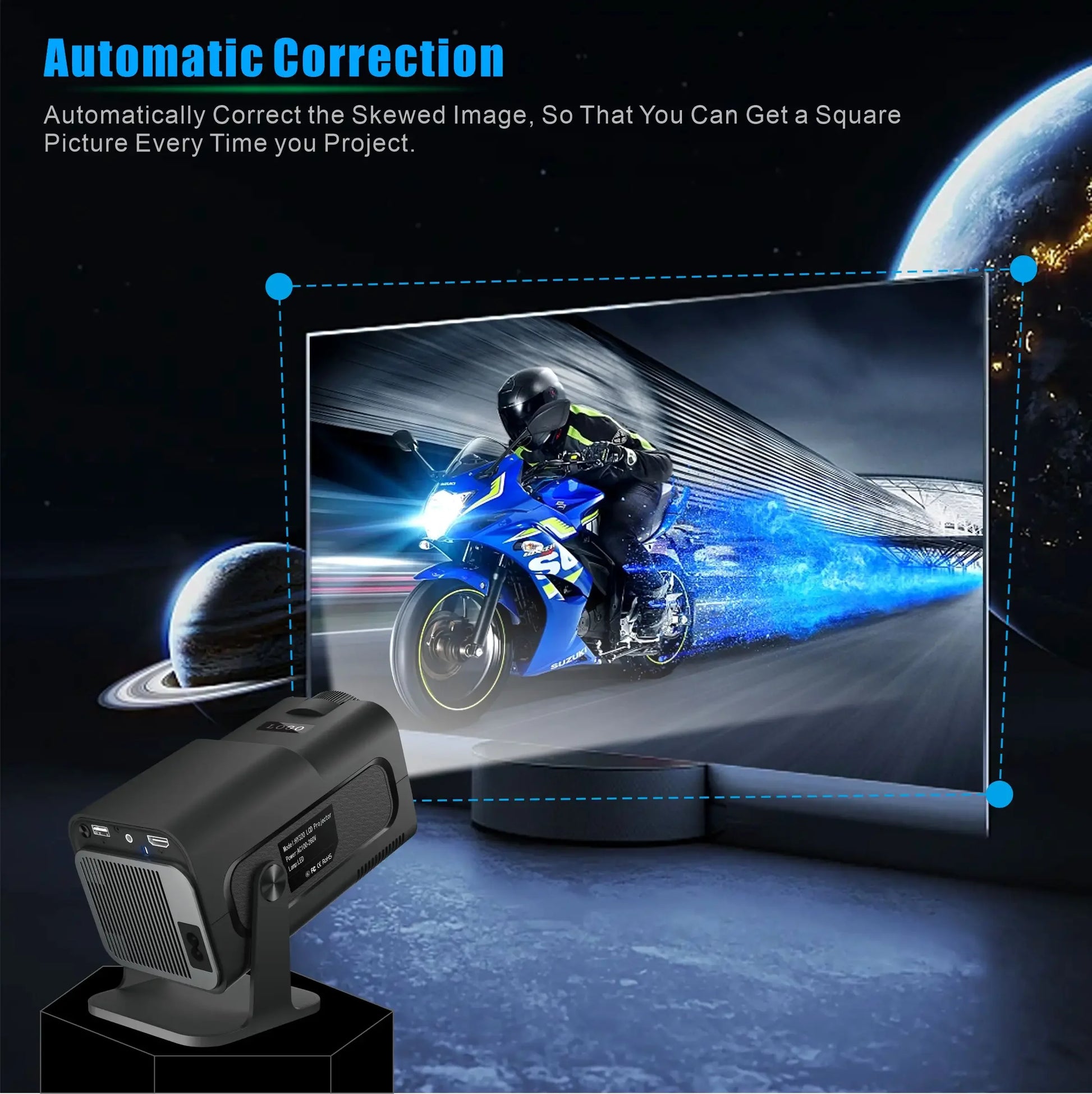 Experience Cinematic Magic with the HY320 Mini Android Projector - Your Ultimate Home Entertainment Solution with 720P Clarity and Smart Features