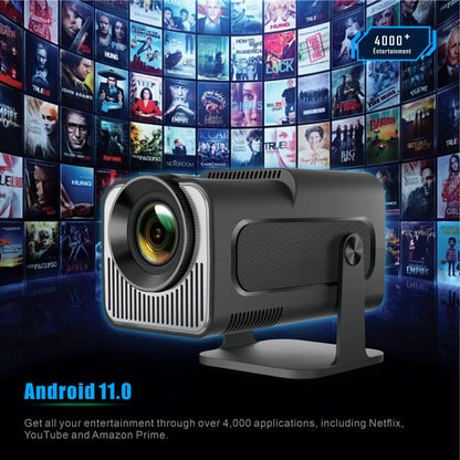 Experience Cinematic Magic with the HY320 Mini Android Projector - Your Ultimate Home Entertainment Solution with 720P Clarity and Smart Features